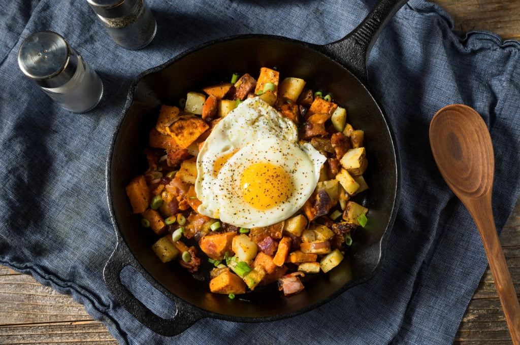 Hearty Grass-Fed Brisket Hash with Creamy Avocado Dressing